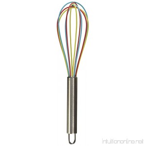 ExcelSteel Tricolor Silicone Whisk 10-Inch - B008DQ1QO2